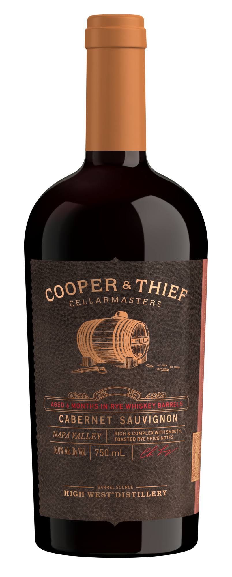 Cooper & Thief Rye Whiskey Aged Cabernet Sauvignon