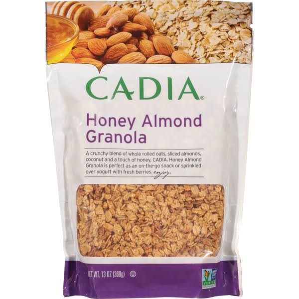 Cadia Granola, Honey Almond - 13 oz