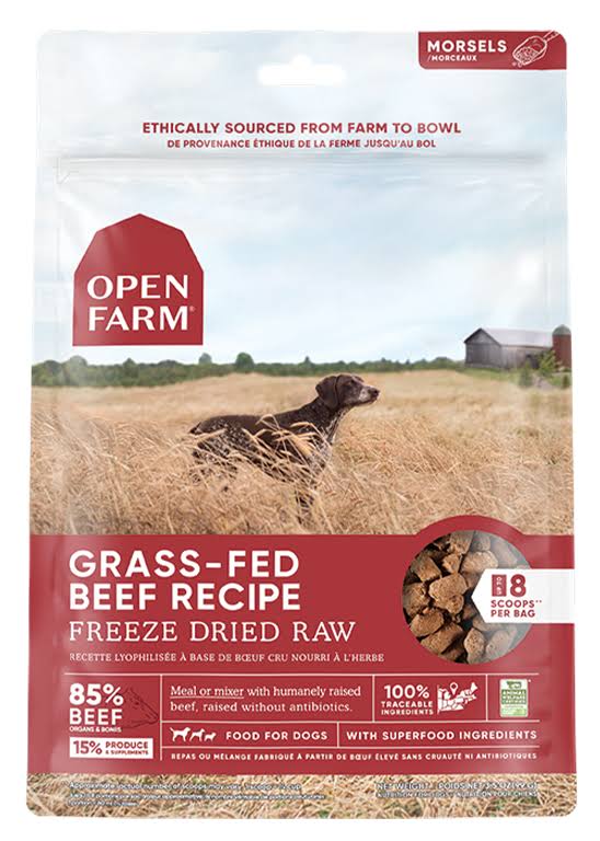 Open Farm Pet - Grass-Fed Beef Freeze Dried Raw Dog Food - 3.5OZ