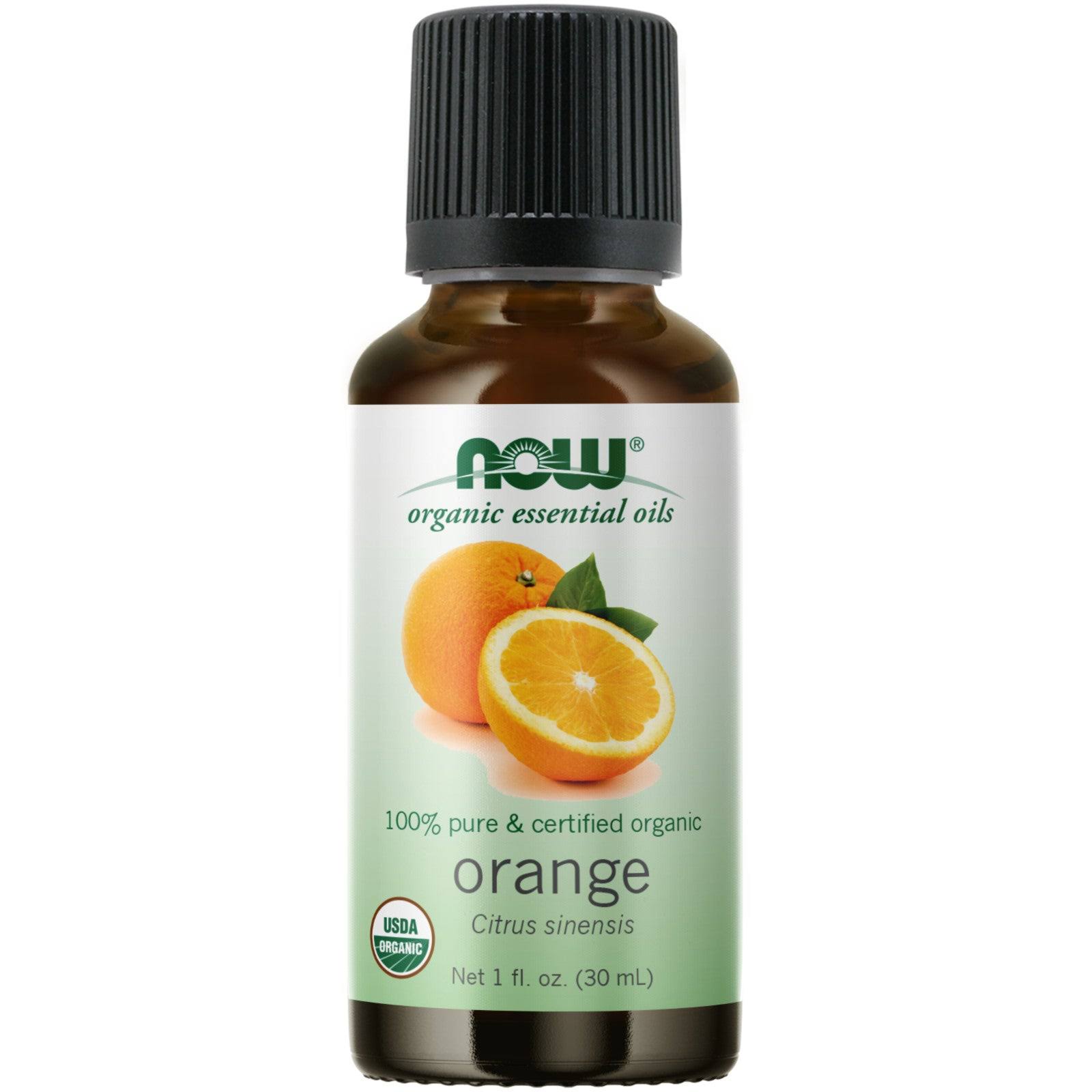 Now Foods Essential Oils Organic Oil - Orange, 30ml