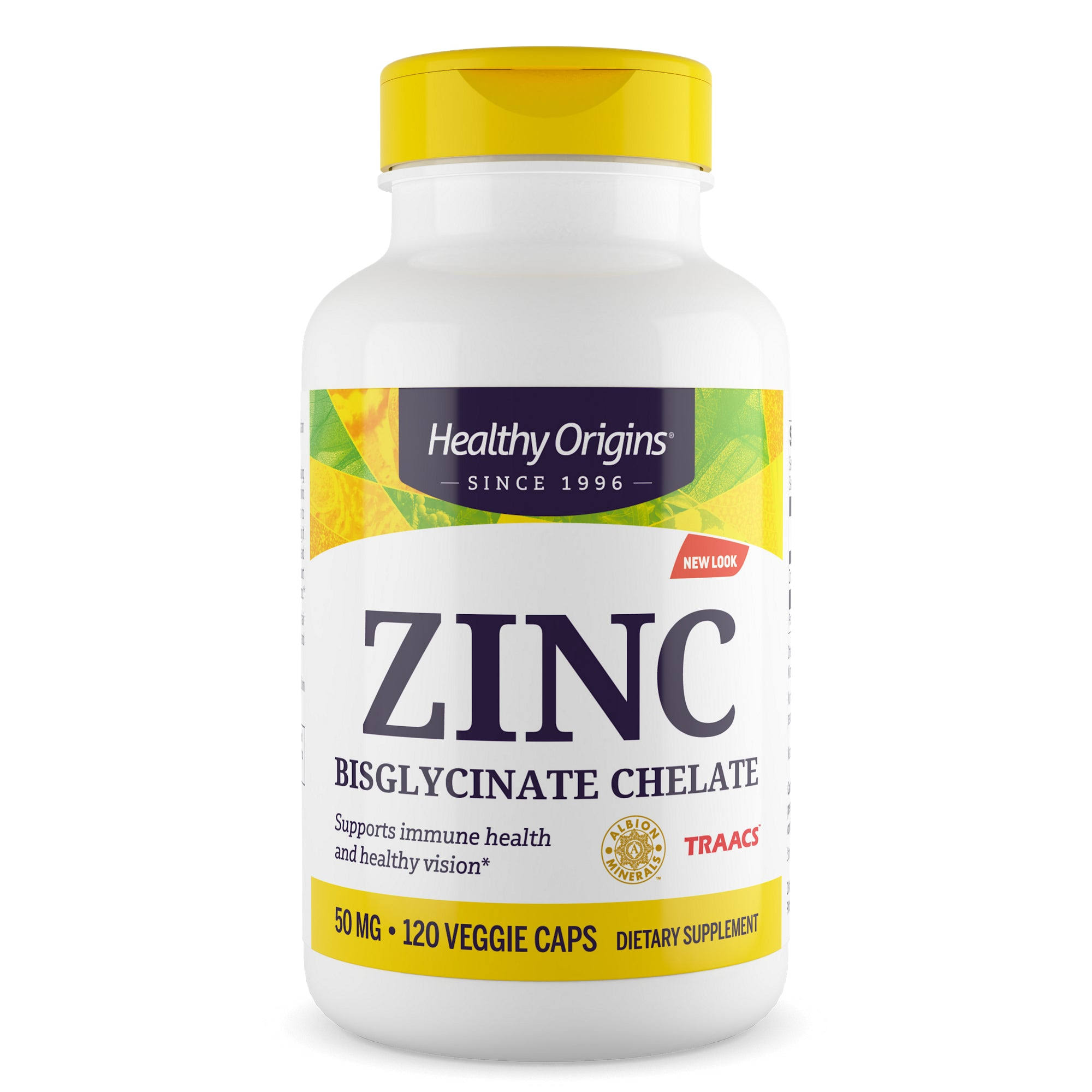 Healthy Origins Zinc Bisglycinate Chelate 50 mg, 120 Count