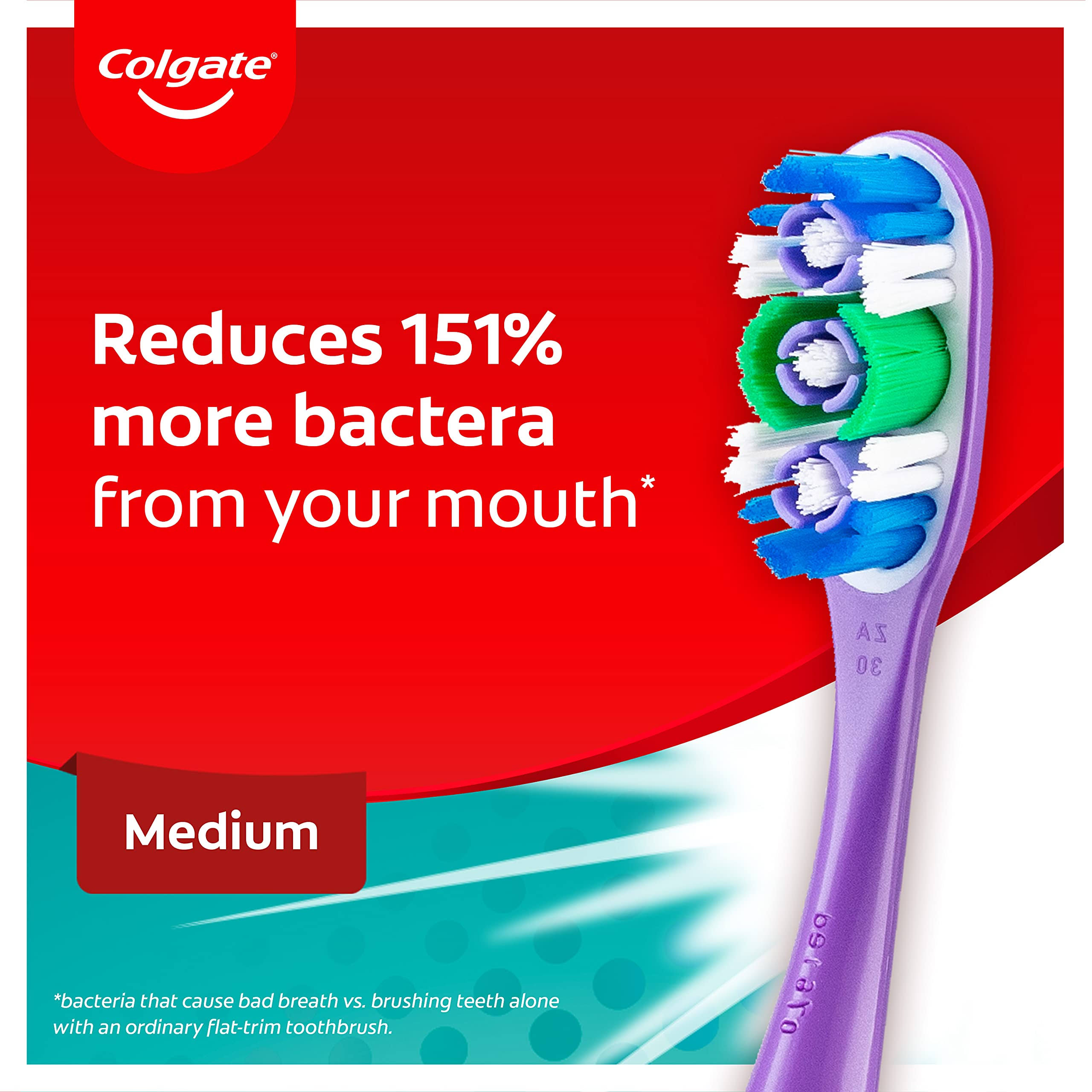 Colgate 360 Degree Whole Mouth Clean Toothbrush - Medium