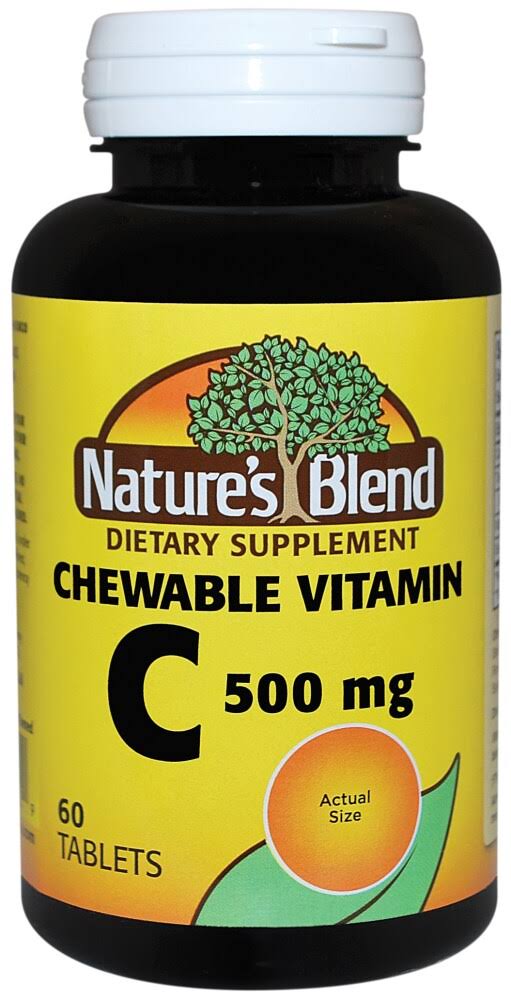 Nature's Blend Vitamin C, Chewable, 500 mg - 60 Tablets