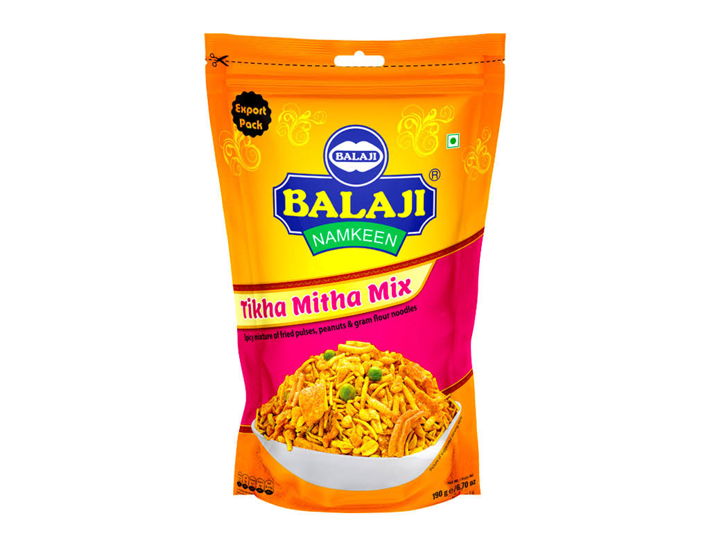 Balaji Tikha Mitha Mix 190gms 3pks