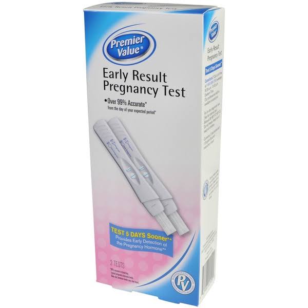 Premier Value Early Test Pregnancy Kit - 2ct