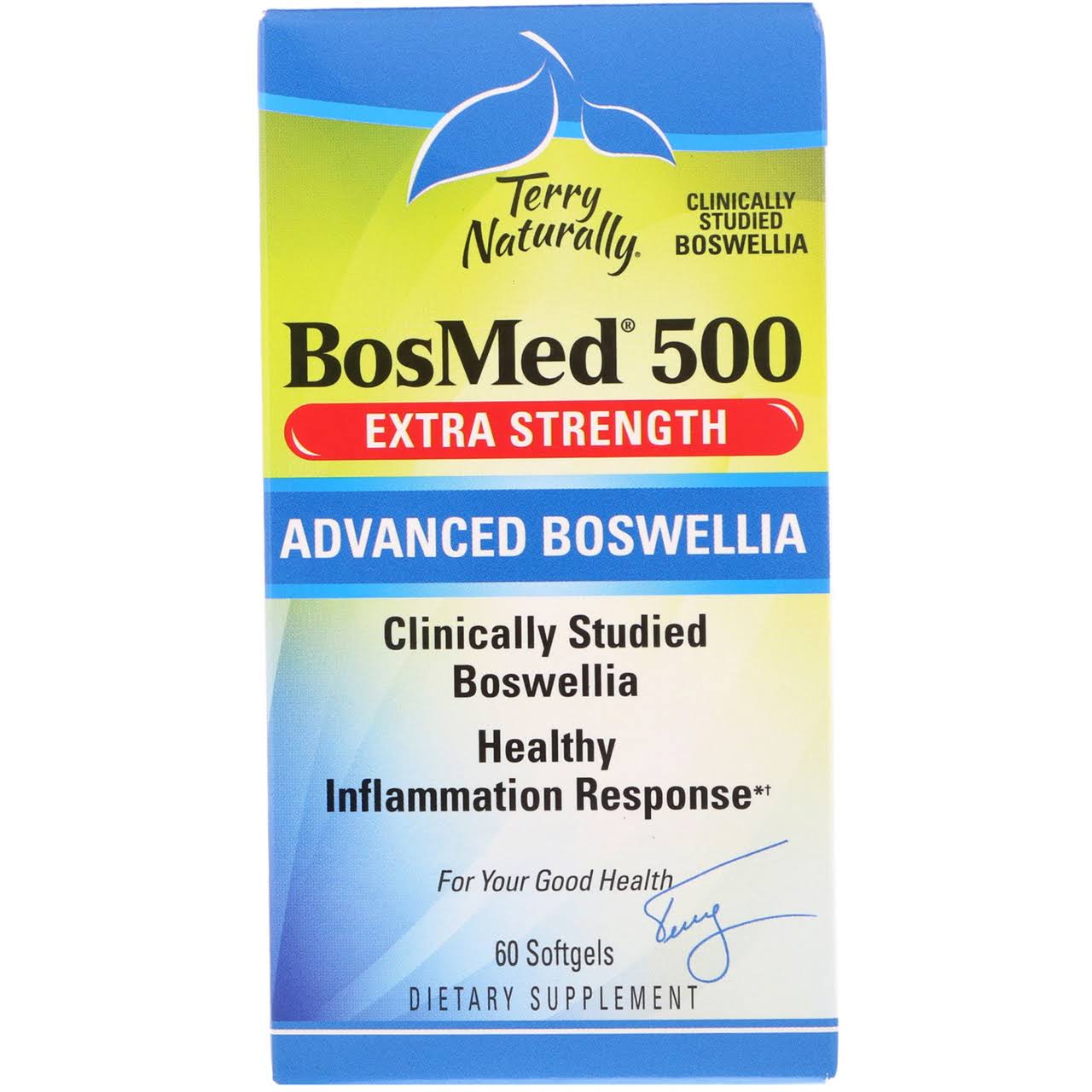 Bosmed 500 Advanced Boswellia Supplement - Extra Strength, 60 Softgels