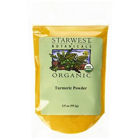 Starwest Botanicals Organic Turmeric Root Powder, 3.5 Ounce Pouch Curc