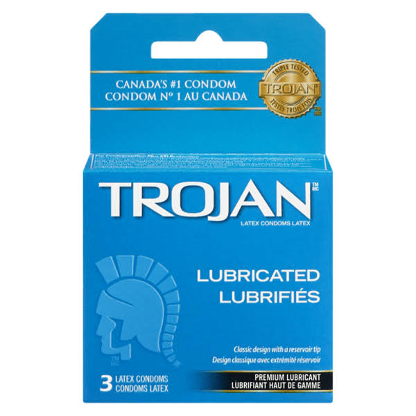 Trojan Lubricated Condoms - 3pk