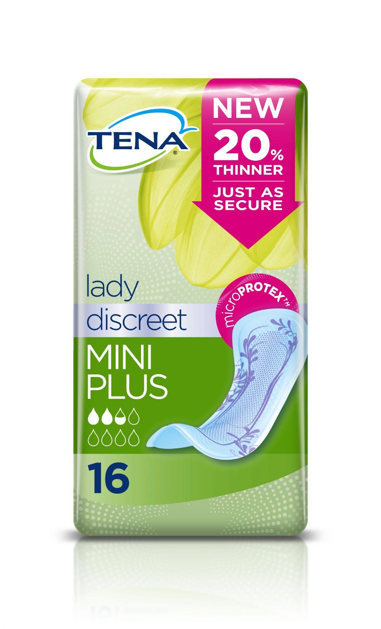 Tena Lady Discreet Mini Plus Pads - 16pk