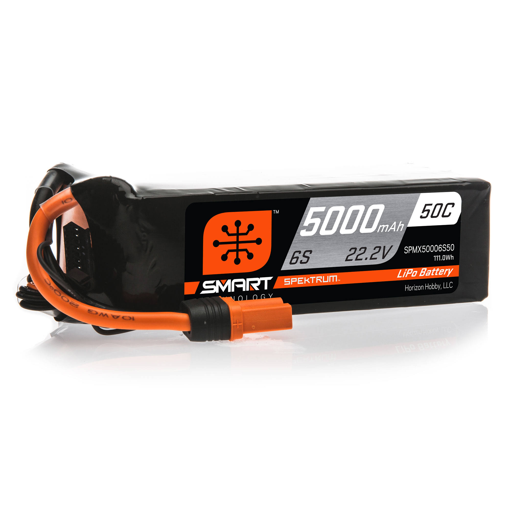 Spektrum Battery 5000mAh 6S 22.2V 50C Smart Lipo IC5/SPMX50006S50