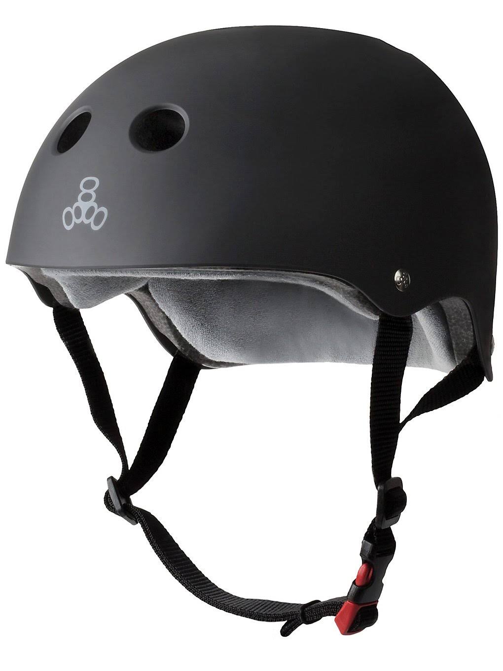 Triple Eight The Certified Sweatsaver Helmet - Black rubber