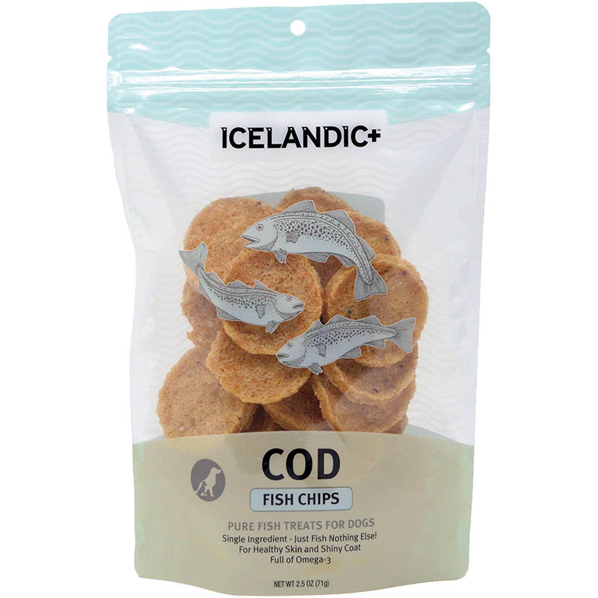 Icelandic+ Cod Fish Chips Dog Treats - 2.5 oz