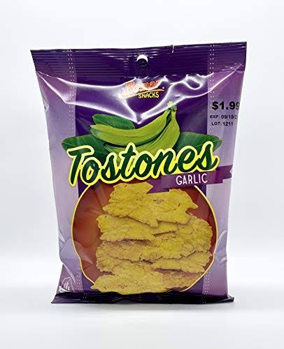 Bemar Snacks Tostones Garlic 24 bags/4oz per Bag