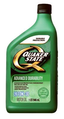 Quaker State Advanced Durability 10W30 Lubricant Motor Oil - 1 Quart