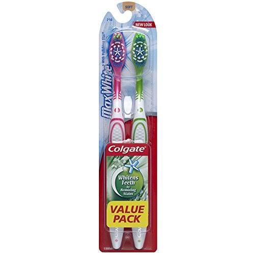 Colgate Max White Toothbrush - Twin Pack, Soft