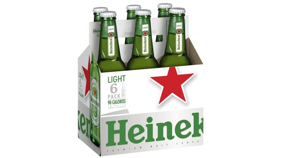 Heineken Beer, Light, 6 Pack - 6 pack, 12 fl oz bottles
