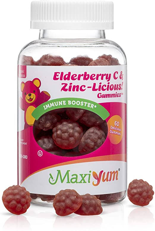 Maxi-Health Sambucus Elderberry Gummies with Zinc and Vitamin C Herba