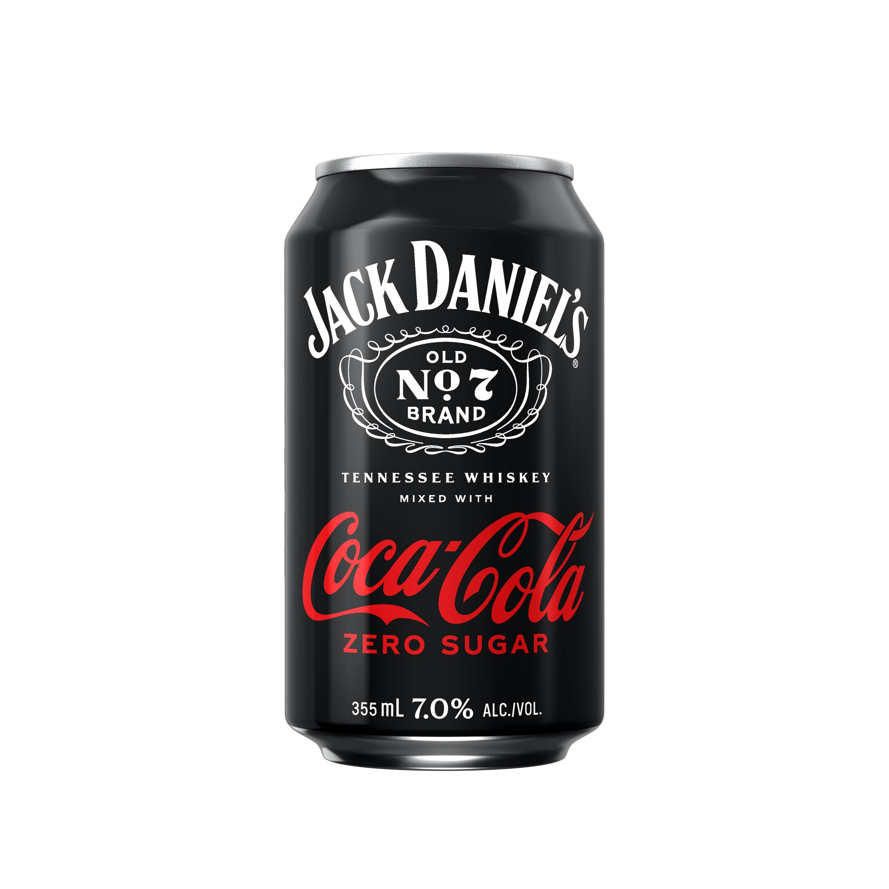 Jack Daniel's & Coca Cola Zero Sugar 355ml