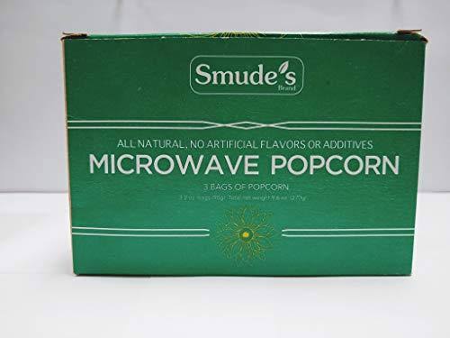 Smude's Brand Microwave Popcorn (1 box of 3 bags)