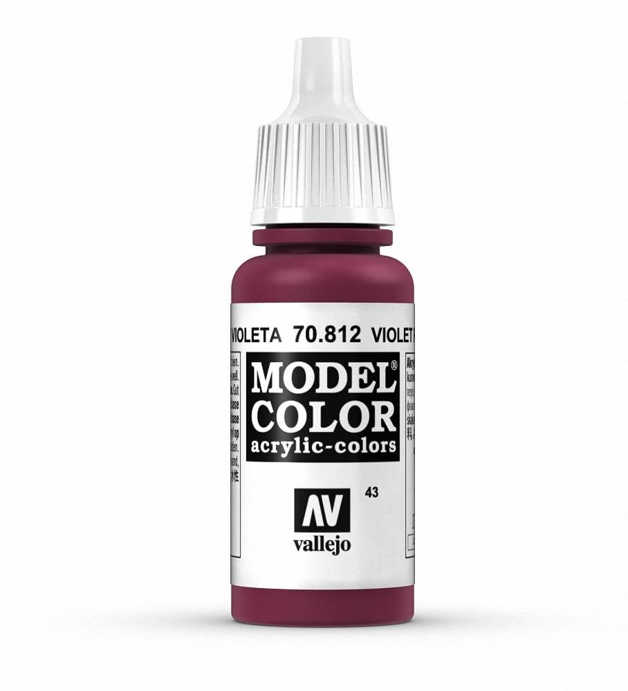 Vallejo Model Acrylic Colors - Violet Red, 17ml