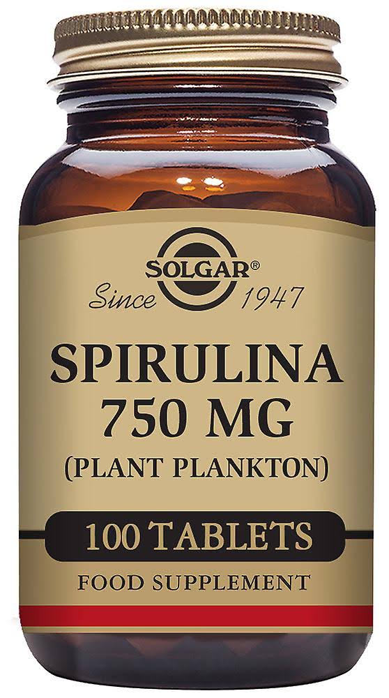 Solgar Spirulina Tablets Dietary Supplement - 750 mg, 100 Tablets