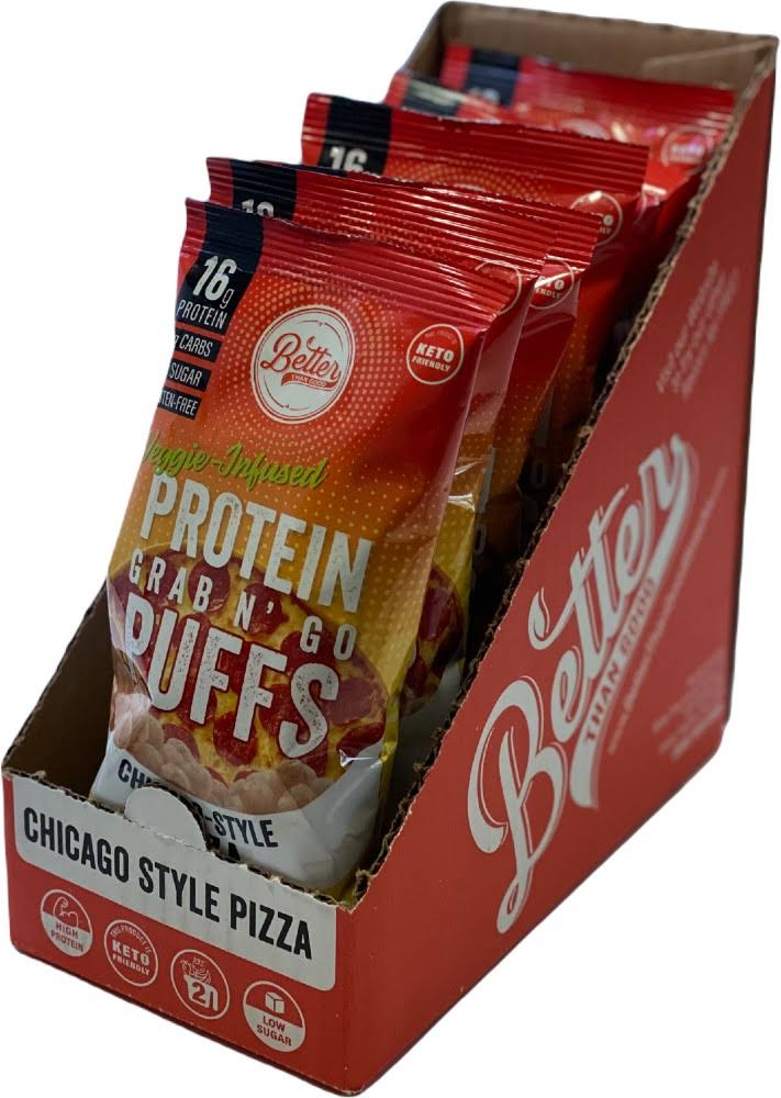 Better Than Good Foods Veggie-Infused Protein Puffs - 6 Pack Chicago-Style Pizza