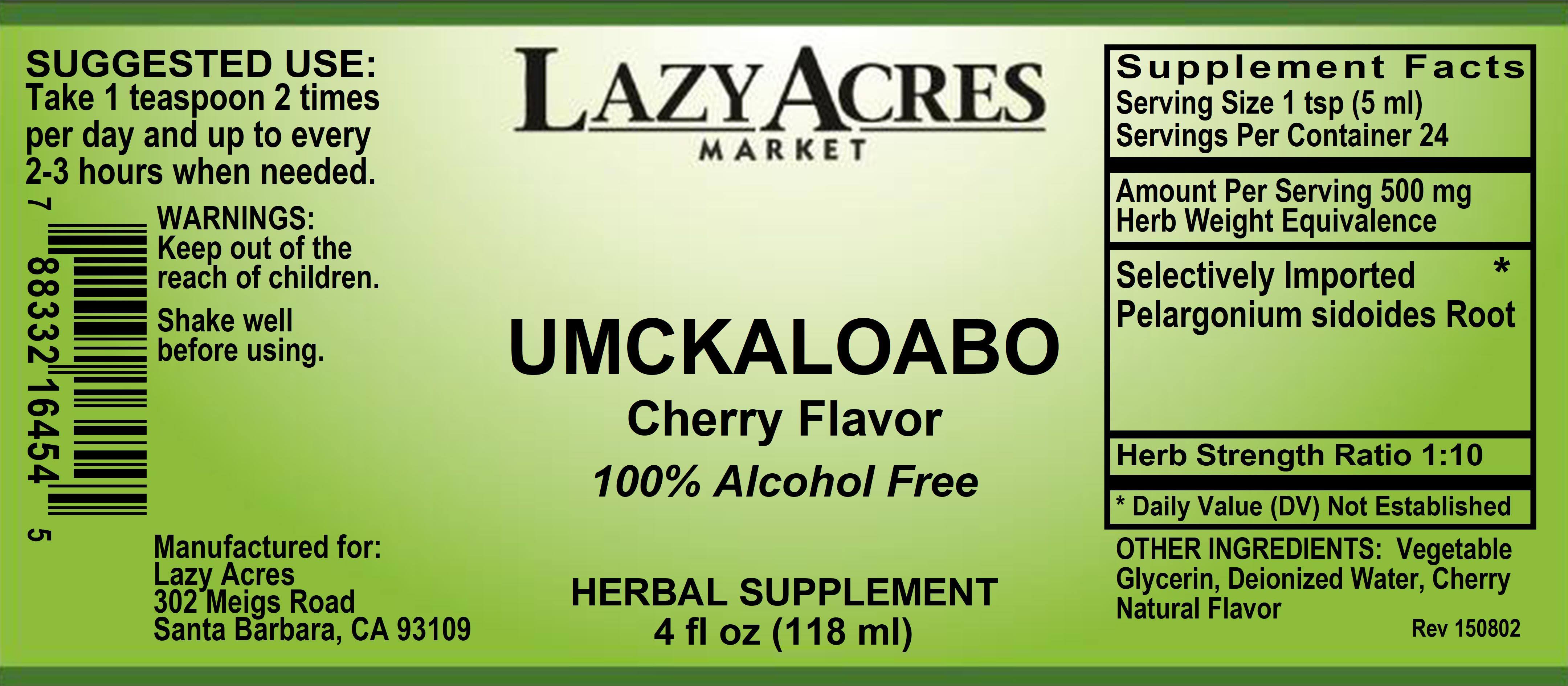 Umckaloabo, Cherry Flavor - 4 fl oz