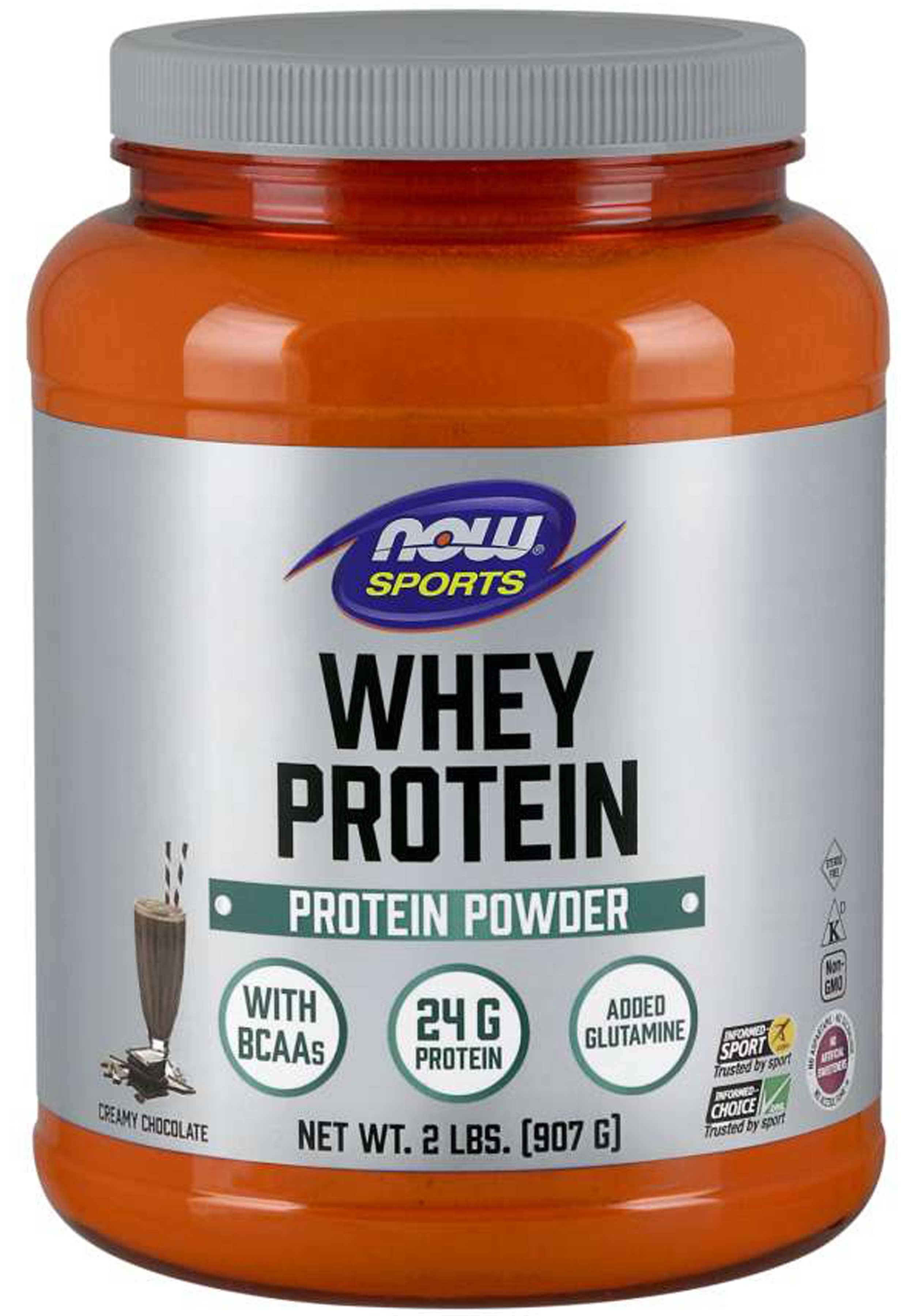 Now Foods Whey Protein Powder - Dutch Chocolate, 907g