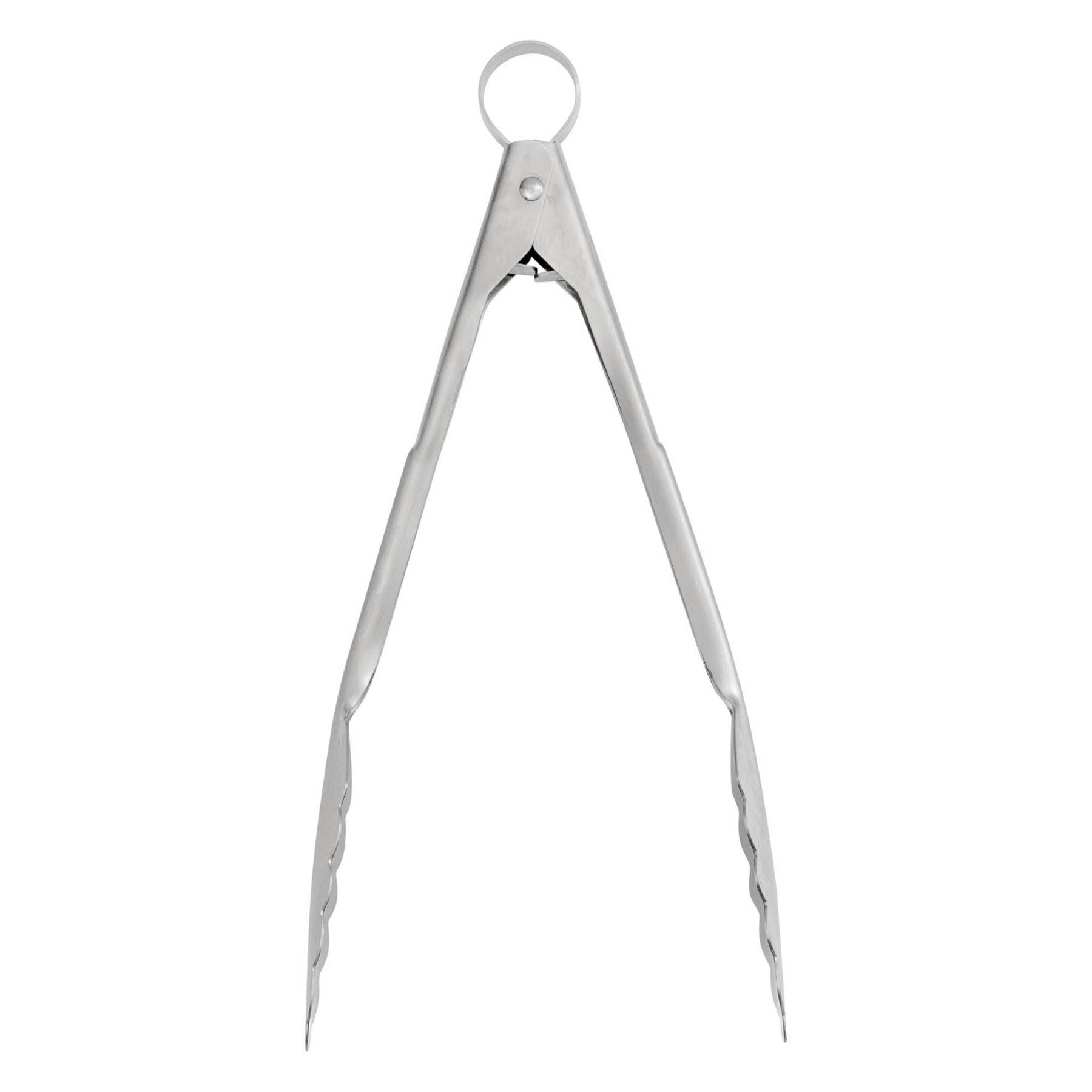 Cuisipro Locking Tongs - Stainless Steel, 9.5"