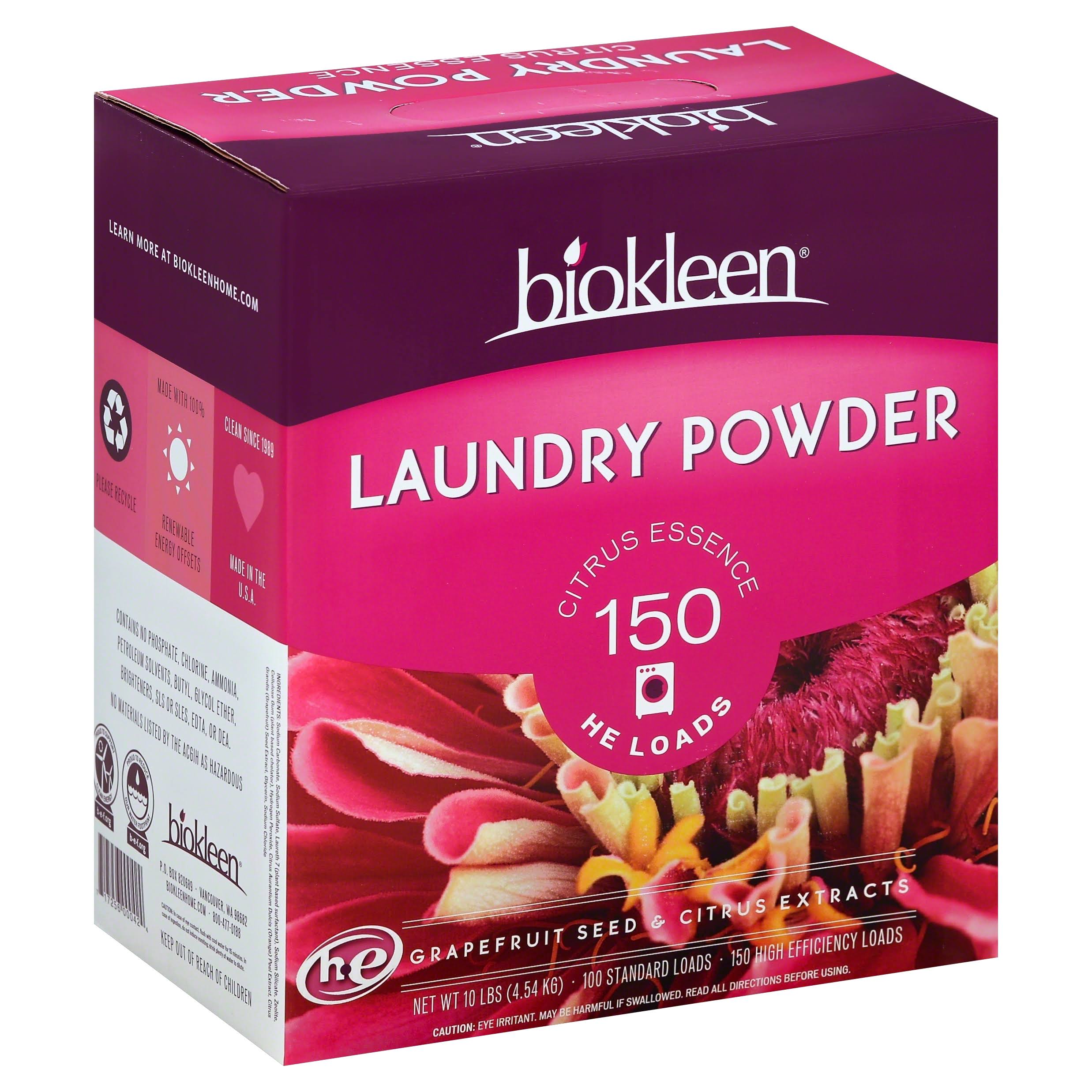 Biokleen Laundry Powder - Citrus Essence, 10lbs