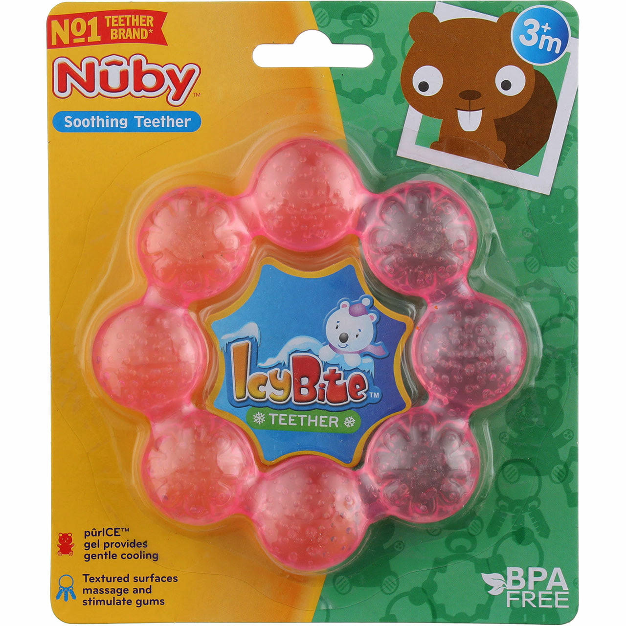 Nuby Icybite Soother Ring Teether
