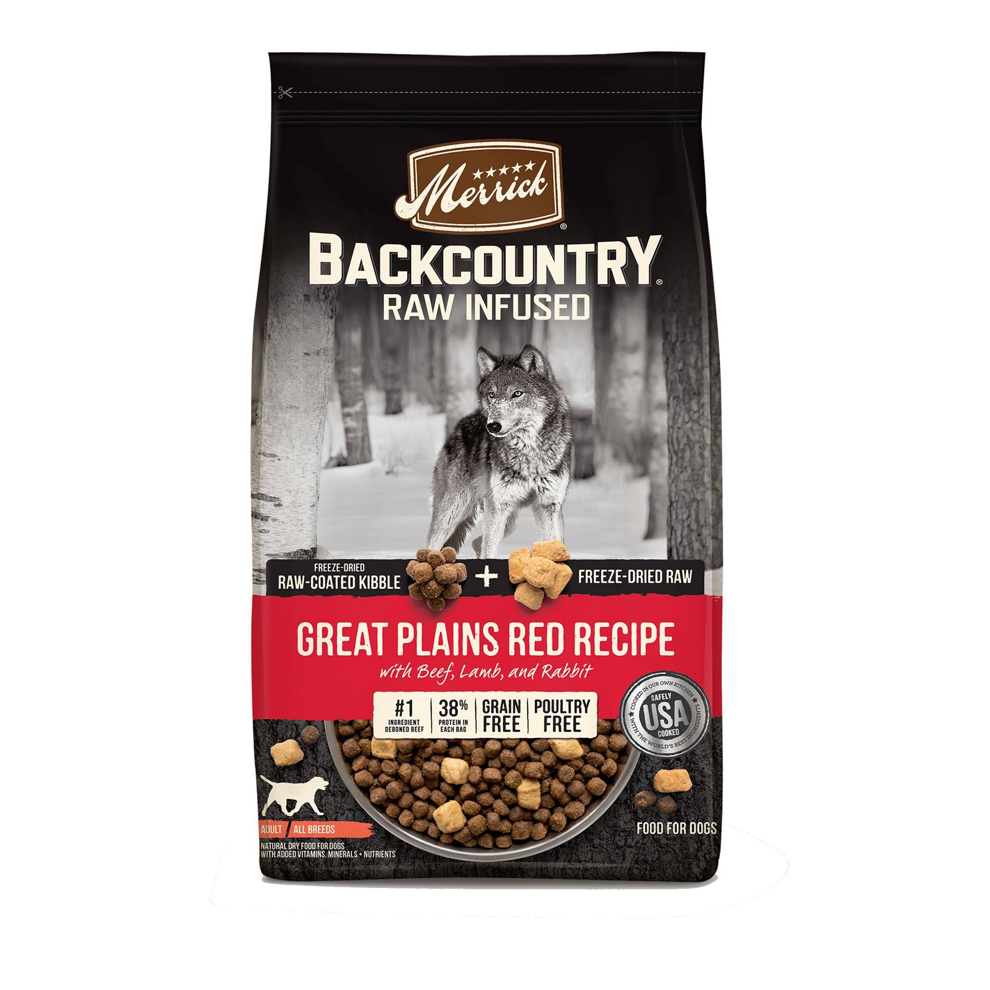 Merrick Backcountry Raw Infused Great Plains Red Dog Food [20lb]