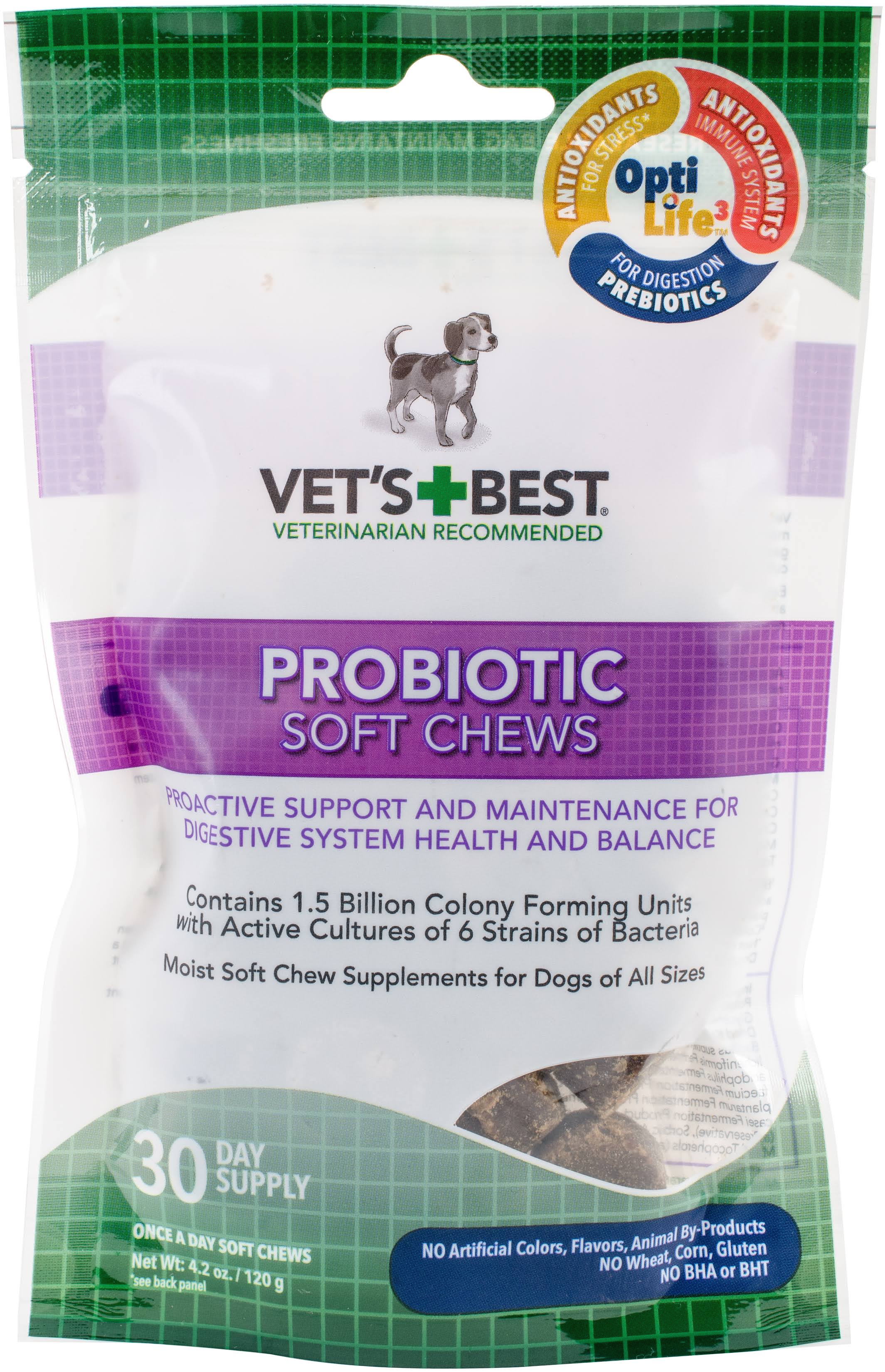Vet's Best Probiotic Dog Soft Chews - 30ct