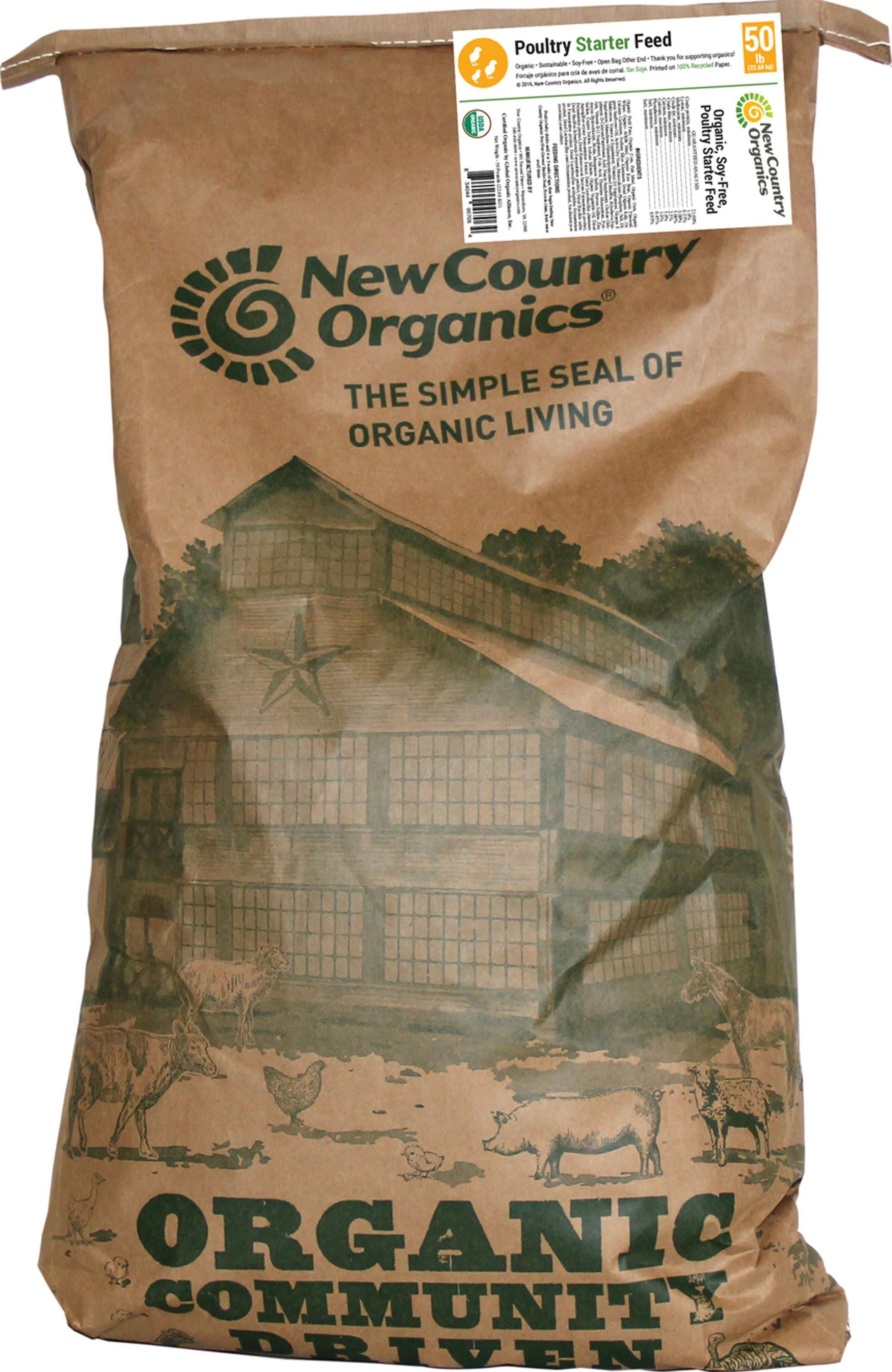 New Country Organics - Organic Soy Free Poultry Starter 50 lb