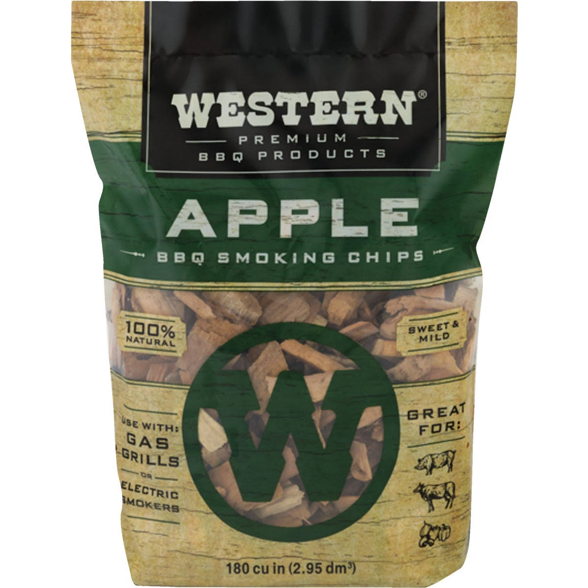 Western BBQ Smoking Chips - Apple, 2lbs