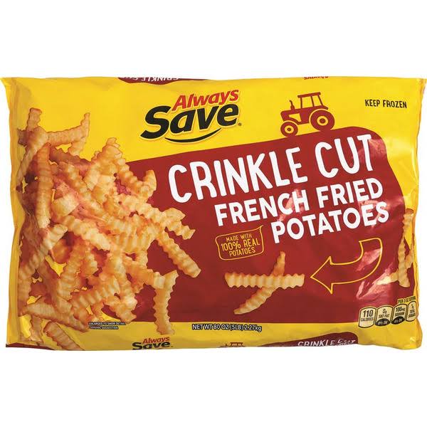 Always Save Crinkle Cut Fries - 80 oz