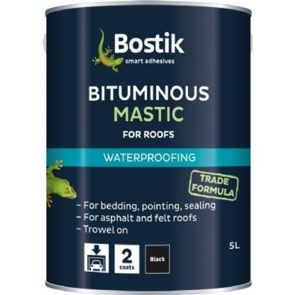 Bostik Black Waterproofing Bituminous Mastic - 2.5l