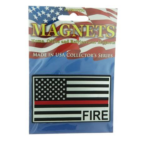 Fire Thin Red Line USA Flag Home Office Refrigerator Patriotic Magnet