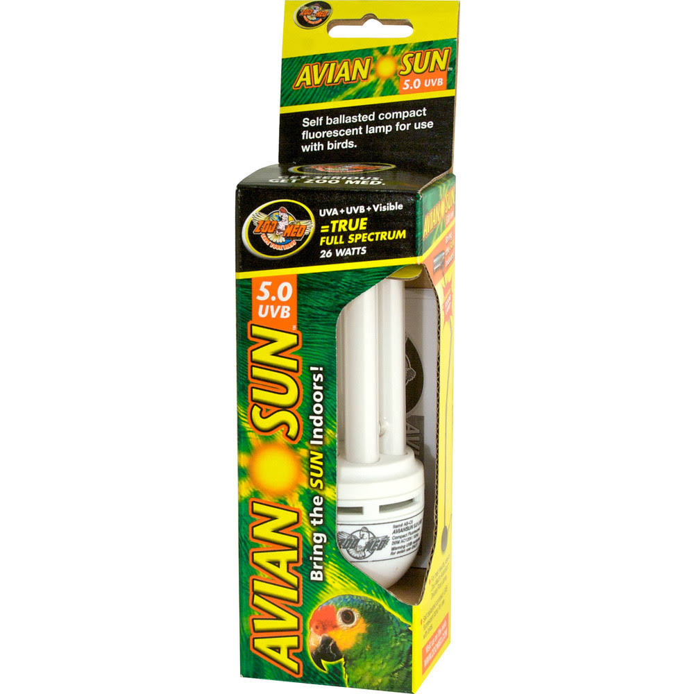 Zoo Med Avian Sun 5.0 Uvb Compact Fluorescent Lamp - 26W