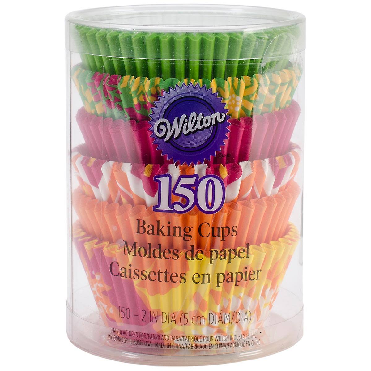 Wilton W4152180 Standard Baking Cups - Neon Florals 150pk