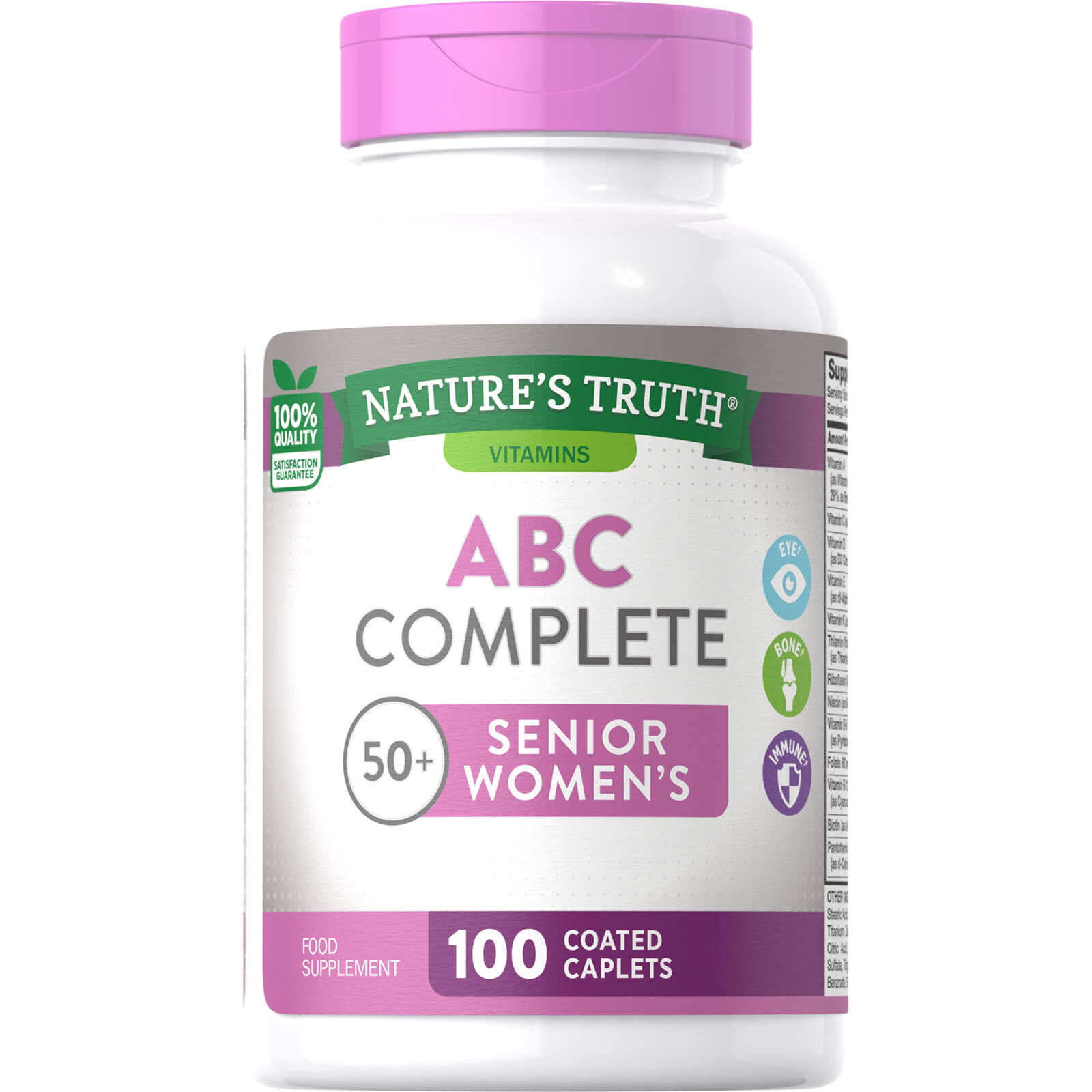 Nature's Truth Abc Complete Senior Women's 50+ Multivitamin - 100 Caplets