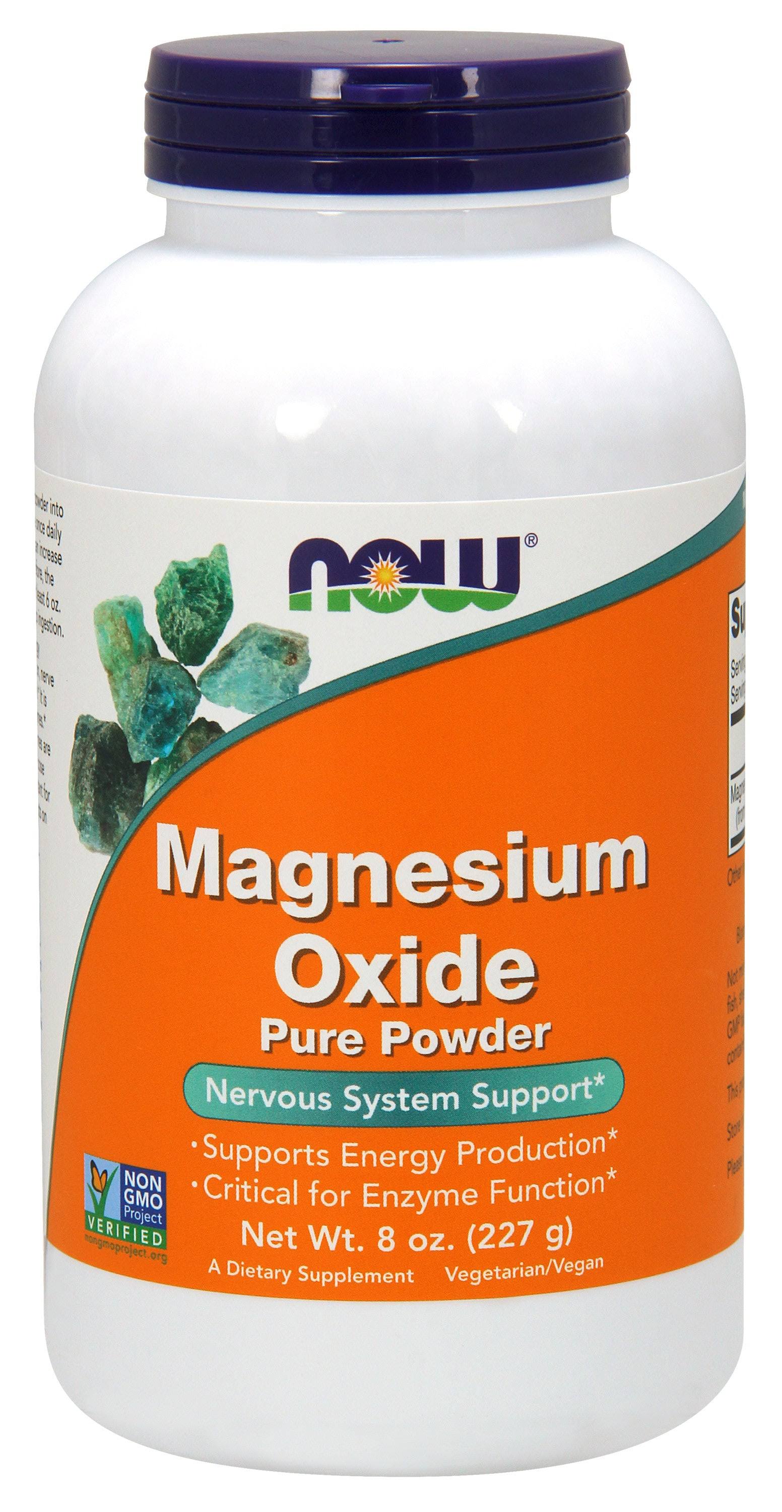 Now Foods Magnesium Oxide Powder - 227g