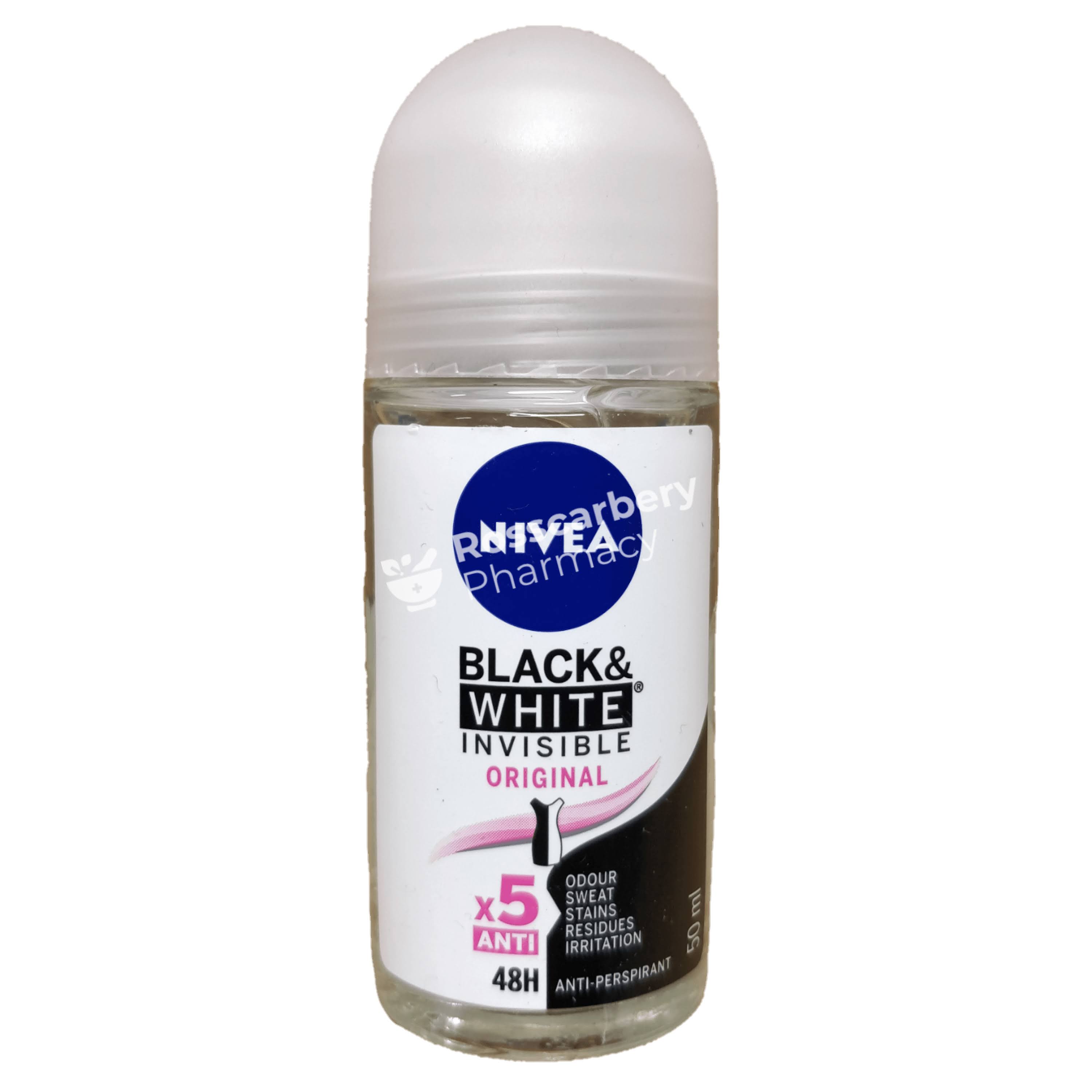 Nivea Black and White Original Anti-Perspirant Deodorant - 50ml