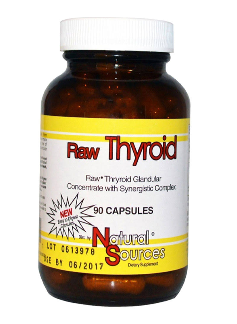 Natural Sources Raw Thyroid Dietary Supplement - 90ct
