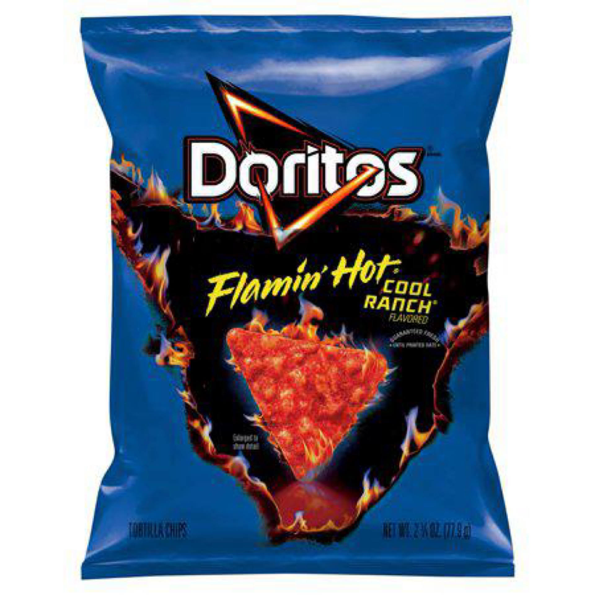 Doritos Flamin' Hot Tortilla Chips, Cool Ranch Flavored - 2.75 oz