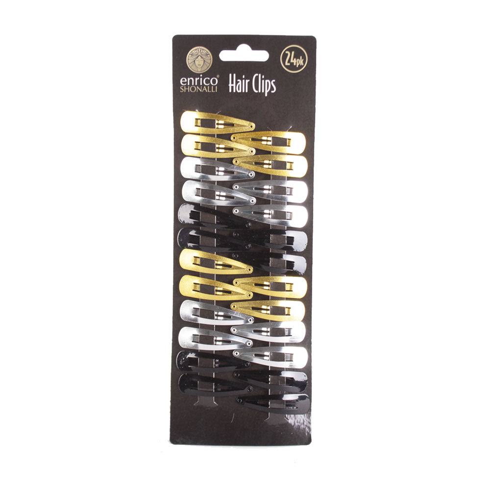 Pack of 24 Enrico Shonalli Assorted Hair Clips