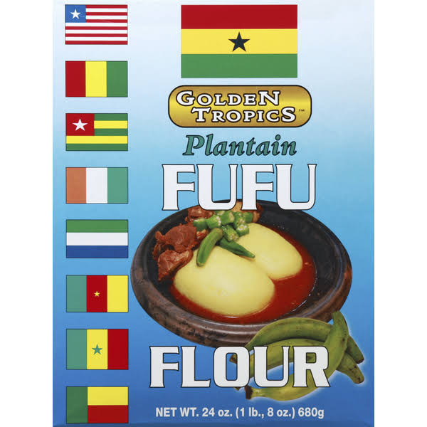 Golden Tropics Flour, Fufu, Plantain - 24 oz