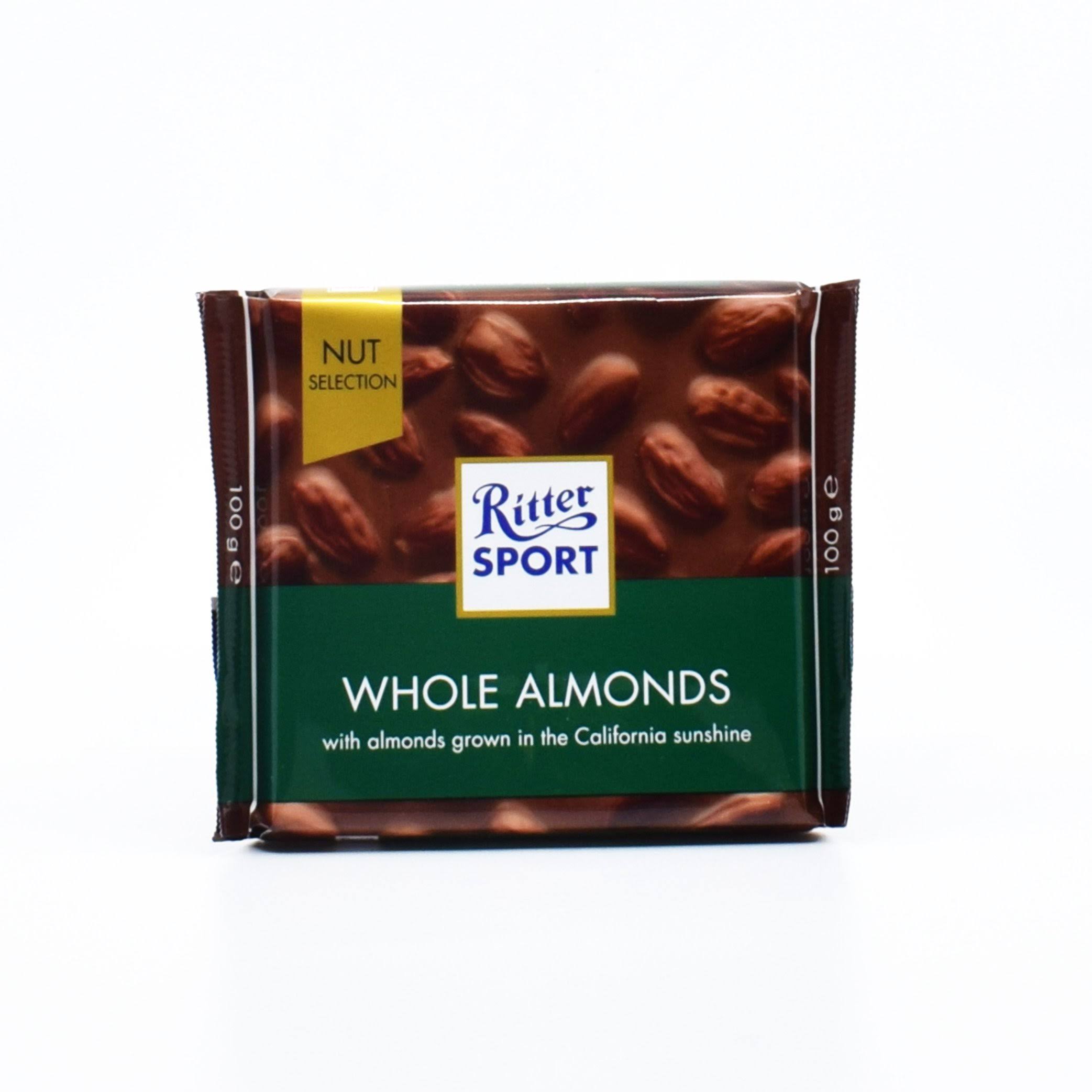 Ritter Sport Whole Almonds Chocolate - 100g