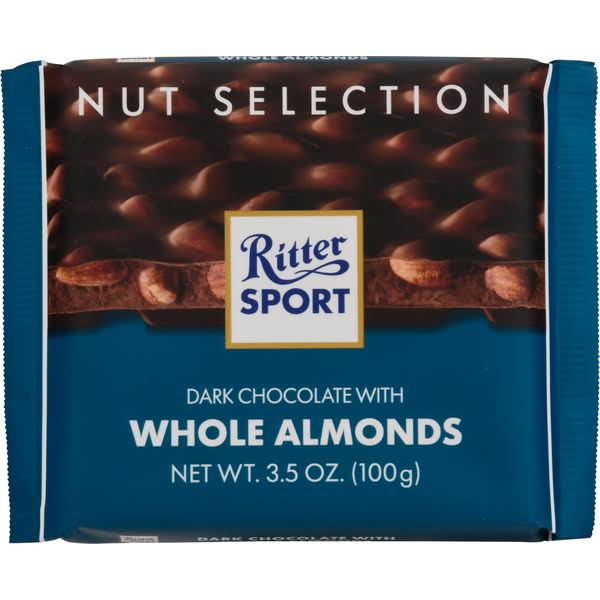 Ritter Sport Dark Chocolate, with Whole Almonds