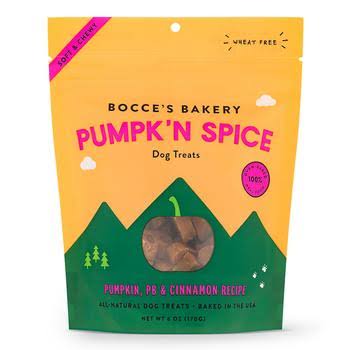 Bocce's Bakery Pumpk'n Spice Soft & Chewy Dog Treats - 6 oz. Bag